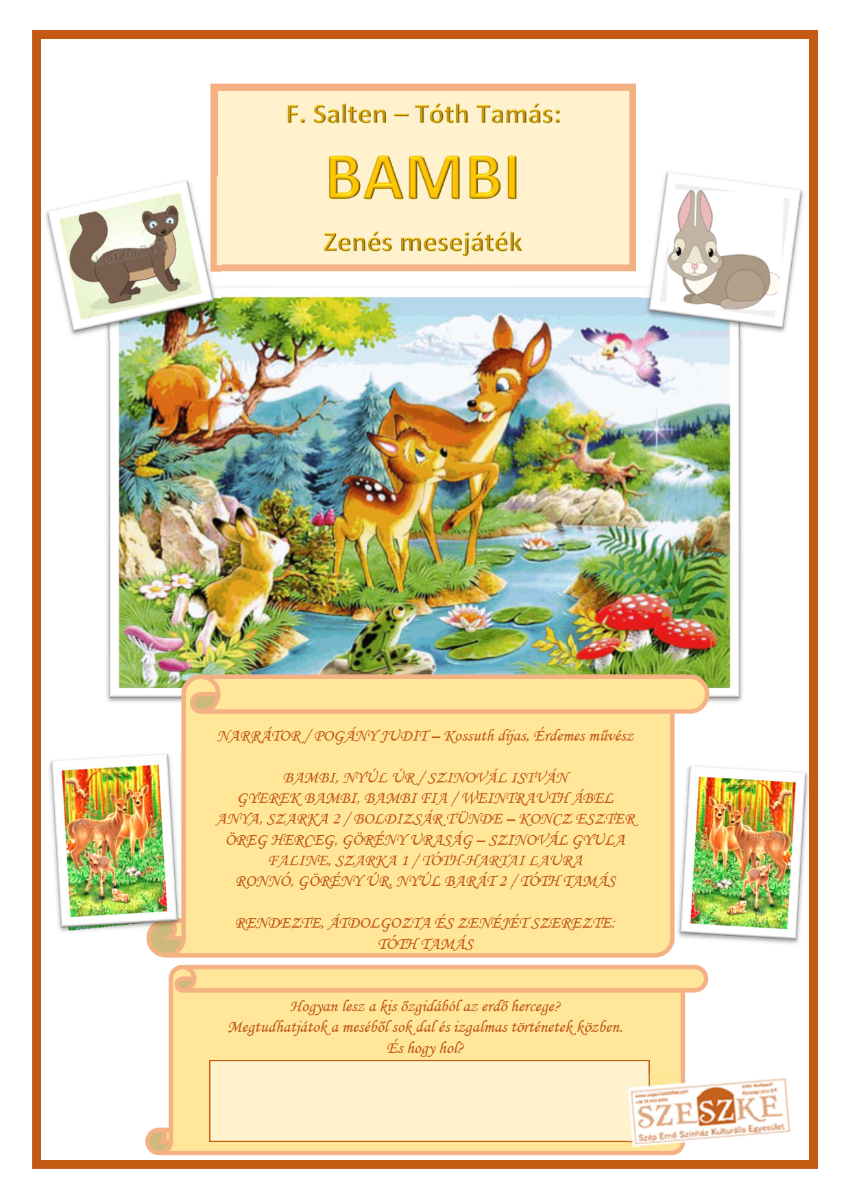 Bambi plakát bianco